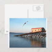 Het oude reddingsbootstation op Tenby Briefkaart (Voorkant / Achterkant)
