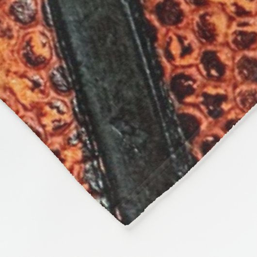 Het oude Retro Basketball Patroon met gegraveerde  Fleece Deken (Hoek)