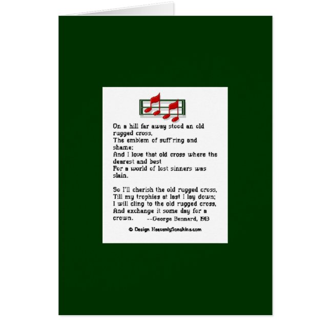 Het oude robuuste kruis (Voorkant)