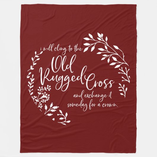 Het oude robuuste kruis fleece deken (Voorkant)