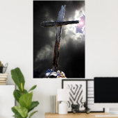 Het oude robuuste kruis poster (Thuiskantoor)