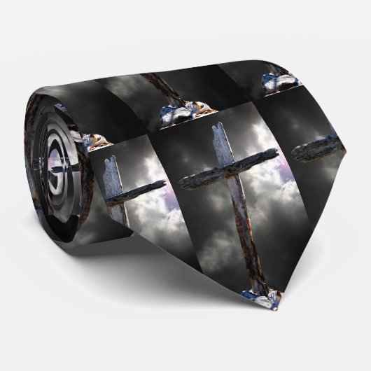 Het oude robuuste kruis stropdas (Opgerold)