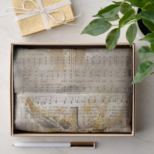 Het oude robuuste kruis tissuepapier (Geschenk)