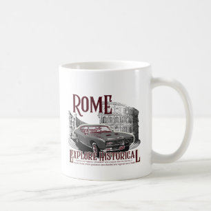 Het oude Rome Colosseum, historische Romeinse reiz Koffiemok