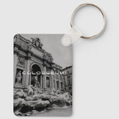 Het oude Rome Colosseum, historische Romeinse reiz Sleutelhanger (Achterkant)