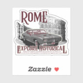 Het oude Rome Colosseum, historische Romeinse reiz Sticker (Vel)