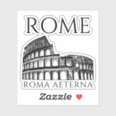 Het oude Rome Colosseum, historische Romeinse reiz Sticker (Vel)
