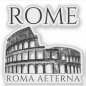 Het oude Rome Colosseum, historische Romeinse reiz Sticker (Voorkant)