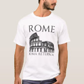 Het oude Rome Colosseum, historische Romeinse reiz T-shirt (Voorkant)