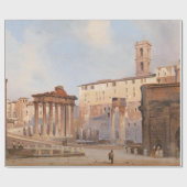 Het Oude Romeinse Forum (door Ippolito Caffi) Cadeaupapier (Vlak)