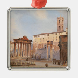 Het Oude Romeinse Forum (door Ippolito Caffi) Metalen Ornament