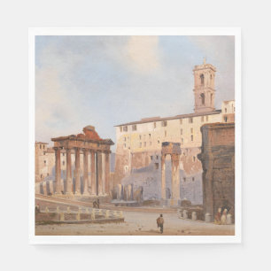 Het Oude Romeinse Forum (door Ippolito Caffi) Servet