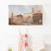 Het Oude Romeinse Forum (door Ippolito Caffi) Spandoek (Insitu)