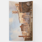 Het Oude Romeinse Forum (door Ippolito Caffi) Spandoek (Verticaal)