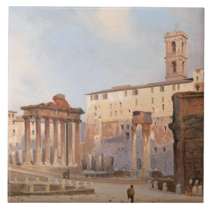 Het Oude Romeinse Forum (door Ippolito Caffi) Tegeltje
