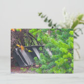 Het oude Row Boat Flat Wenskaart Kaart (Staand voorkant)