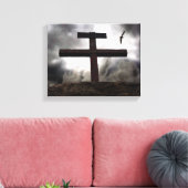 Het oude ruige kruis Calvarieert verpakte Canvas A (Insitu (Woonkamer))