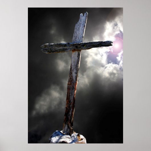 Het oude ruwe kruis poster (Voorkant)
