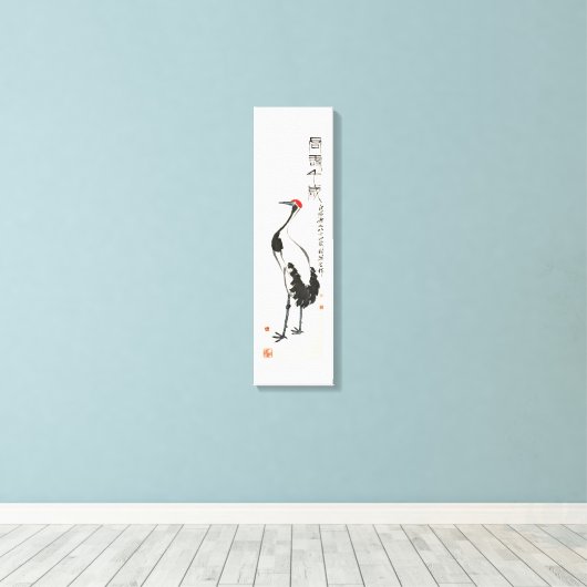 Het oude schilderij van China door Qi Baishi - Cra Canvas Afdruk (Insitu (Houten vloer))