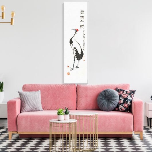 Het oude schilderij van China door Qi Baishi - Cra Canvas Afdruk (Insitu (Woonkamer))