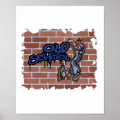 het oude schoolgraffiti-ontwerp poster (Voorkant)