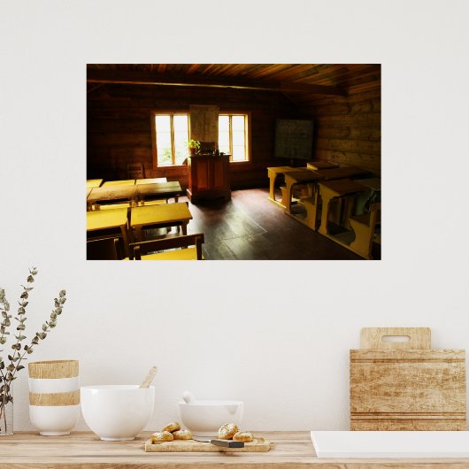 Het oude schoolhuis poster (Keuken)