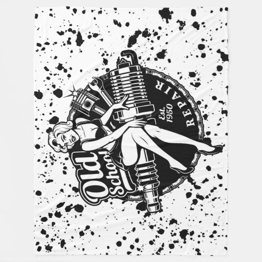 Het oude schoolmeisje fleece deken (Voorkant)