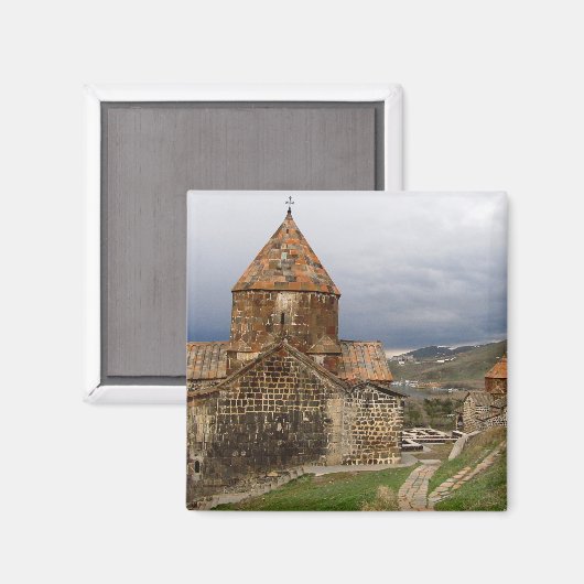 Het oude Sevanavanklooster Magneet (Voorkant / Achterkant)