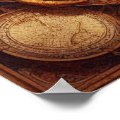 Het oude Spaanse zeilschip 1 Poster (Hoek)