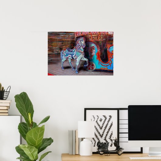 Het oude Stallion-Poster van de standaard voor fra Poster (Thuiskantoor)