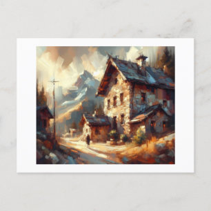 Het oude stenen huis, briefkaart