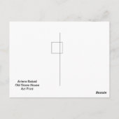 Het oude stenen huis, briefkaart (Achterkant)