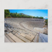 het oude theater in Epidaurus, Argolis, Griekenlan Briefkaart (Voorkant)