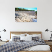 het oude theater in Epidaurus, Argolis, Griekenlan Canvas Afdruk (Insitu (Slaapkamer))