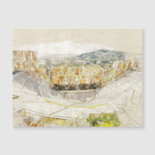 Het oude theater van Athene, Griekenland