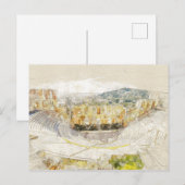Het oude theater van Athene, Griekenland Briefkaart (Voorkant / Achterkant)