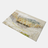 Het oude theater van Athene, Griekenland Deurmat (Schuin)