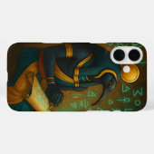 Het oude Thoth Blauwgroen Goud Case-Mate iPhone Case (Achterkant (horizontaal))