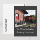 Het oude treinstation in Simsbury Briefkaart (Voorkant / Achterkant)