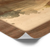 Het oude treinstation. Trein Kunst voor Trein Lief Poster (Hoek)