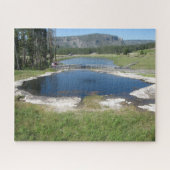 Het oude trouwe Yellowstone National Park. Legpuzzel (Horizontaal)