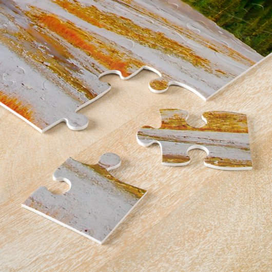 Het oude trouwe Yellowstone National Park. Legpuzzel (Zijkant)