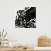 Het oude Uitzicht van 208 sluit Poster (Keuken)