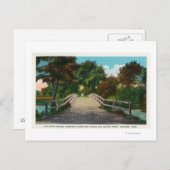 Het oude Uitzicht van de Brug van de Noord van het Briefkaart (Voorkant / Achterkant)