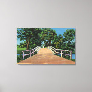 Het oude Uitzicht van de Noordbrug van het Minute  Canvas Afdruk