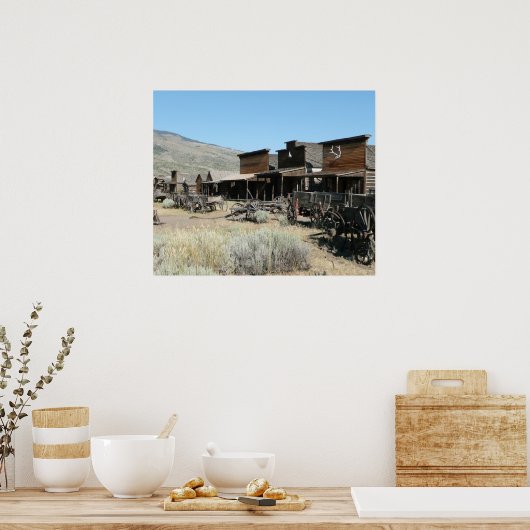 Het oude verre westen poster (Keuken)