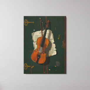 Het oude Violin Canvas Afdruk