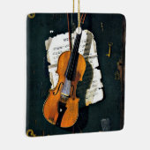 Het oude Violin, het mooie kunstschilderij Keramisch Ornament (Rechts)