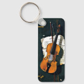 Het oude Violin, het mooie kunstschilderij Sleutelhanger (Voorkant)