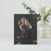 Het oude Violin van William Michael Harnett Briefkaart (Staand voorkant)